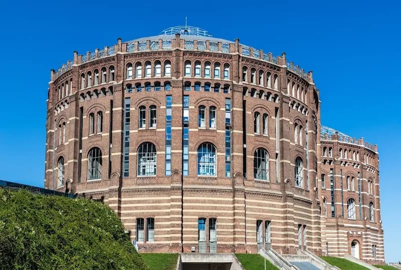 View of Gasometers of Vienna in Liesing, VIE