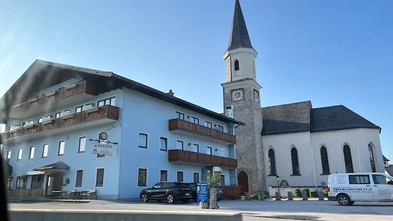 View of Gasthaus zur Post Koppl in Koppl, Salzburg