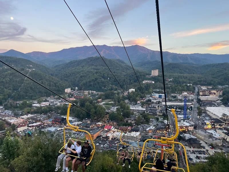 View of Gatlinburg SkyPark in Chattanooga, TN