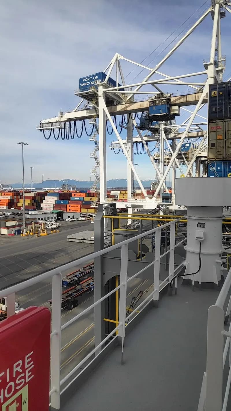 View of GCT Deltaport in Tsawwassen, BC