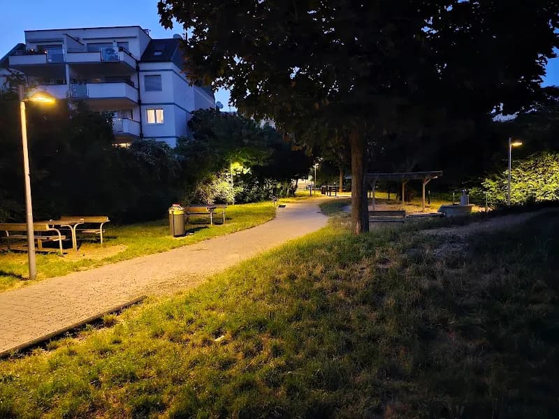 View of Geissler Park Playground in Leopoldau, VIE