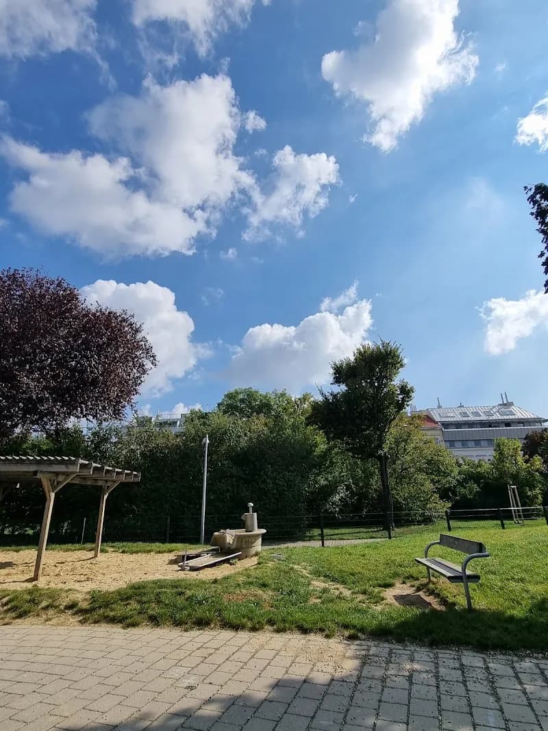 View of Geissler Park Playground in Leopoldau, VIE