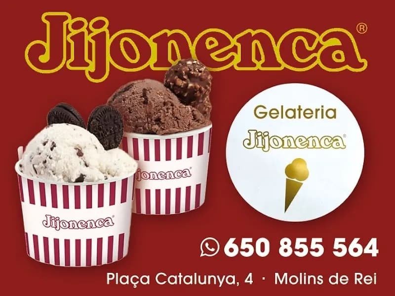 View of Gelateria Molins in Molins de Rei, CT