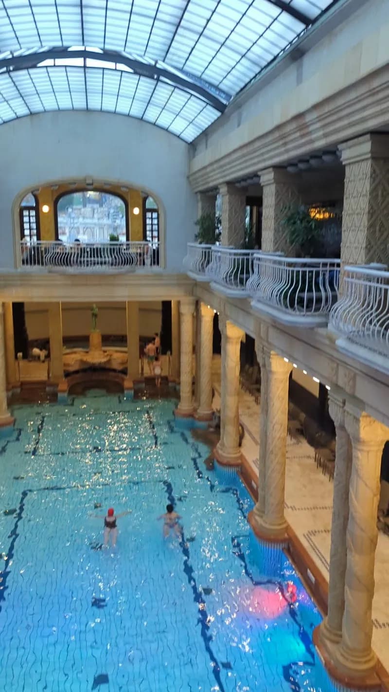 View of Gellért Thermal Bath in Budapest, BUD