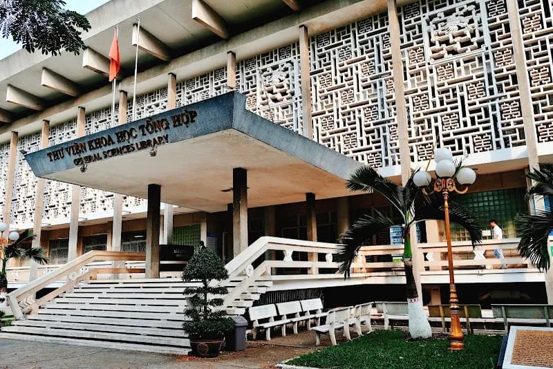 View of General Science Library of Ho Chi Minh City in Hoc Mon, HCMC