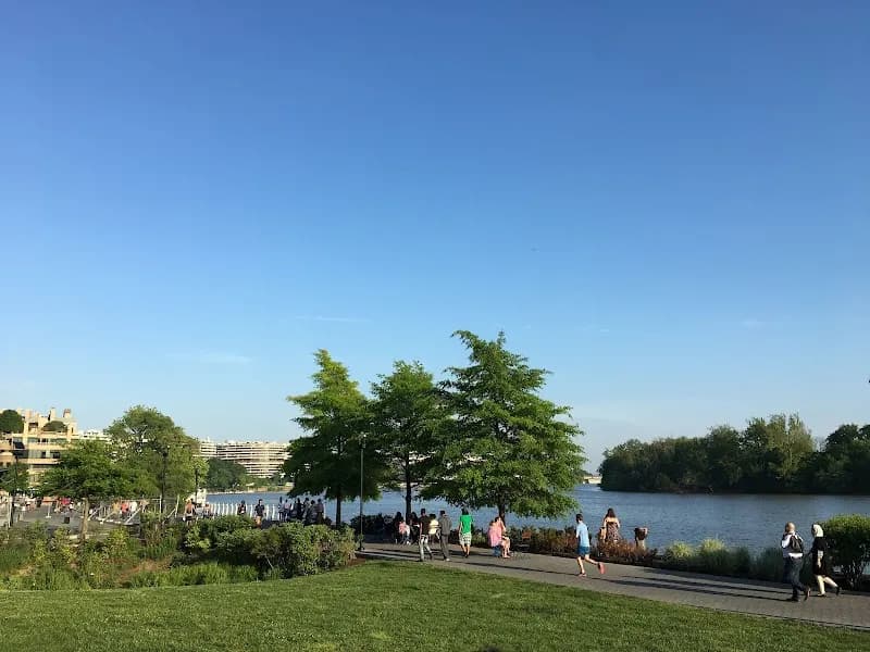 View of Georgetown Waterfront Park in Washington DC, DC