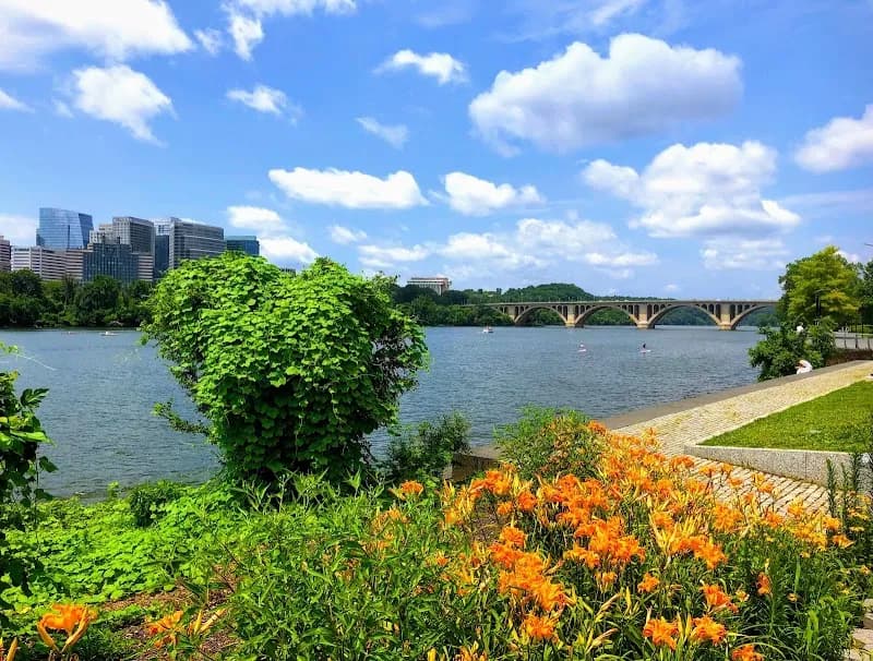 View of Georgetown Waterfront Park in Washington DC, DC