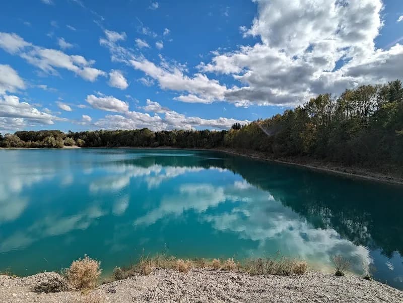 View of Gilchinger See in Gilching, BY