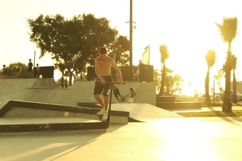 View of Ginosar Amusement Park in Bat Yam, TA