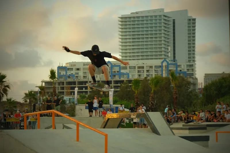 View of Ginosar Amusement Park in Bat Yam, TA