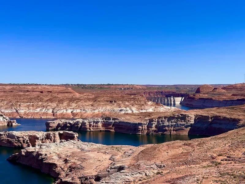View of Glen Canyon National Recreation Area in Page, AZ