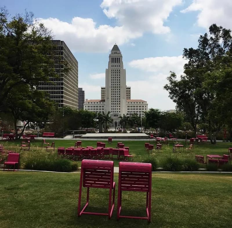 View of Gloria Molina Grand Park in Los Angeles, CA