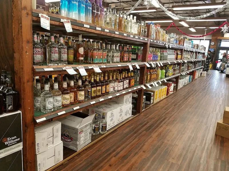 View of Goody Goody Liquor in University Park, TX