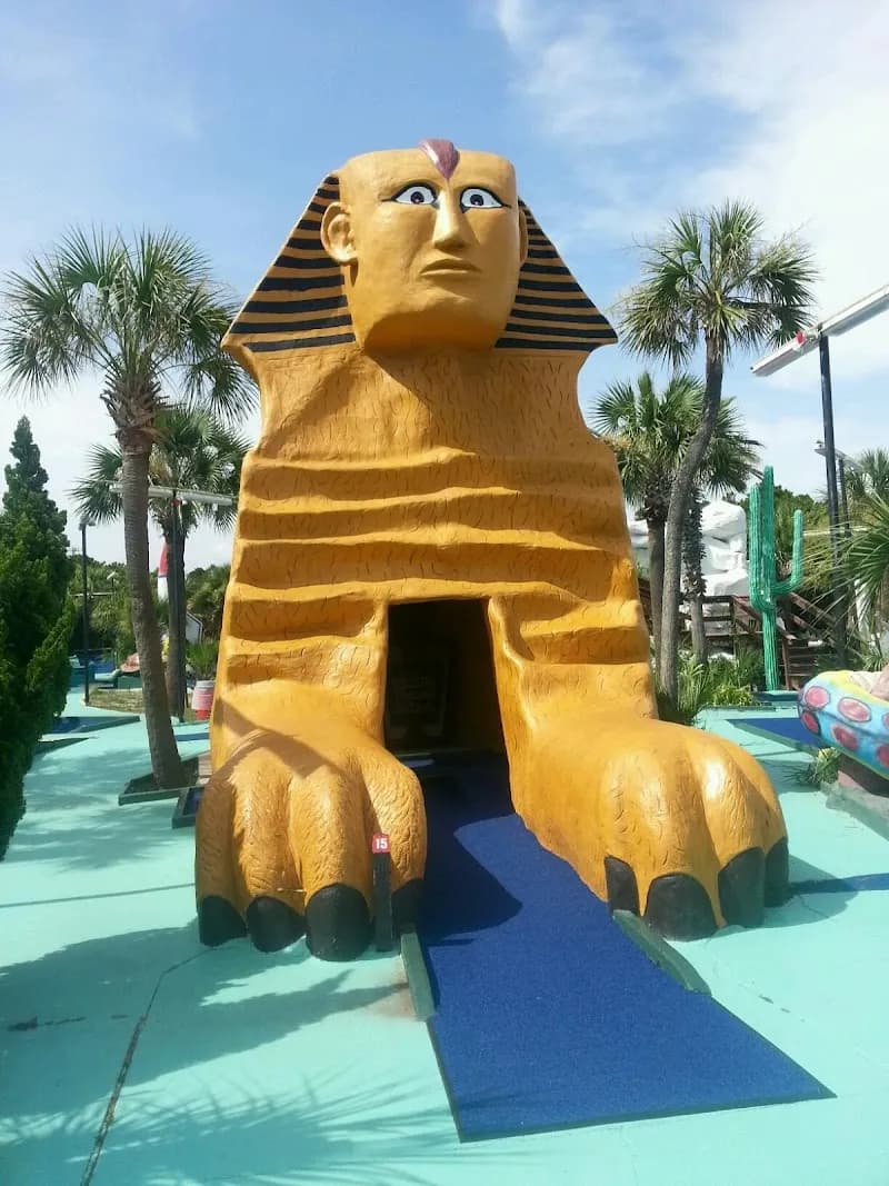 View of Goofy Golf in Panama City Beach, FL