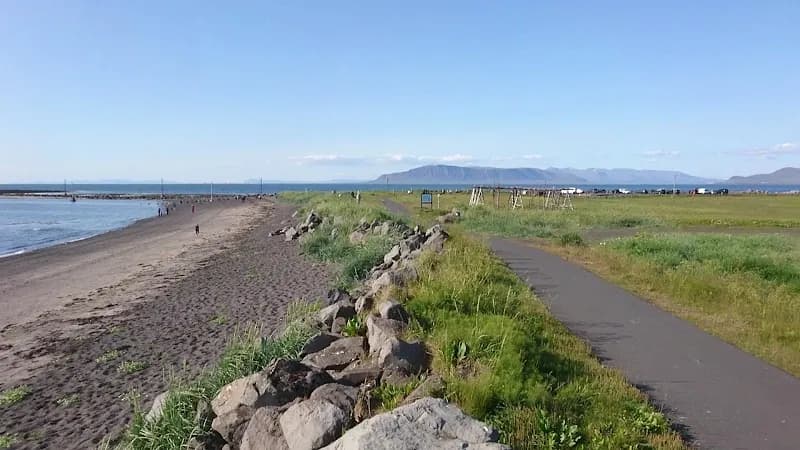 View of Grótta, Norðurströnd Trail in Seltjarnarnes, CR