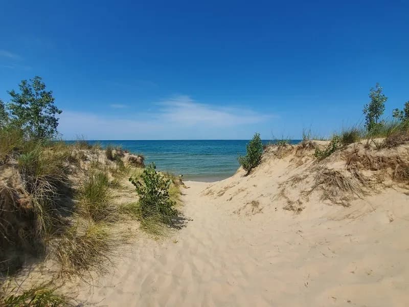 View of Grand Mere State Park in Brooklyn, MI
