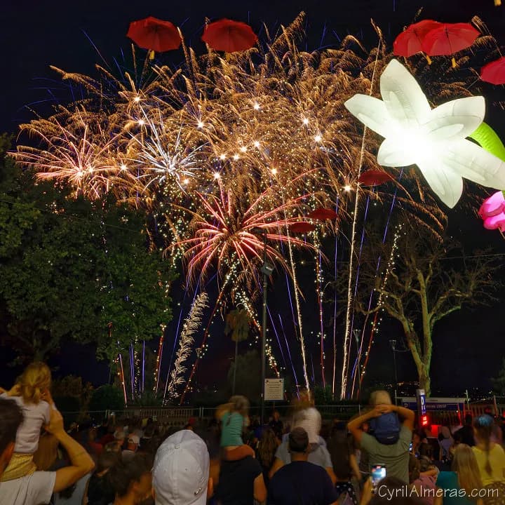 Grasse old town square carousel playground in Grasse, PACA