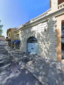 View of Grasse old town square carousel in Grasse, PACA