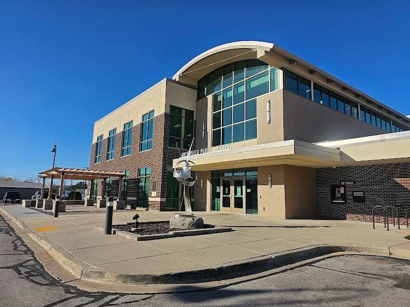 View of Greenfield Public Library in Greenfield, WI