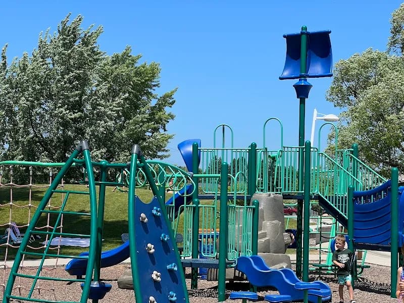 View of Greilickville Harbor Park in Traverse City, MI