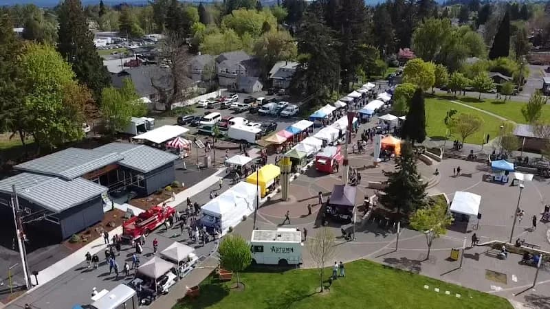 View of Gresham Center for the Arts Plaza in Gresham, OR