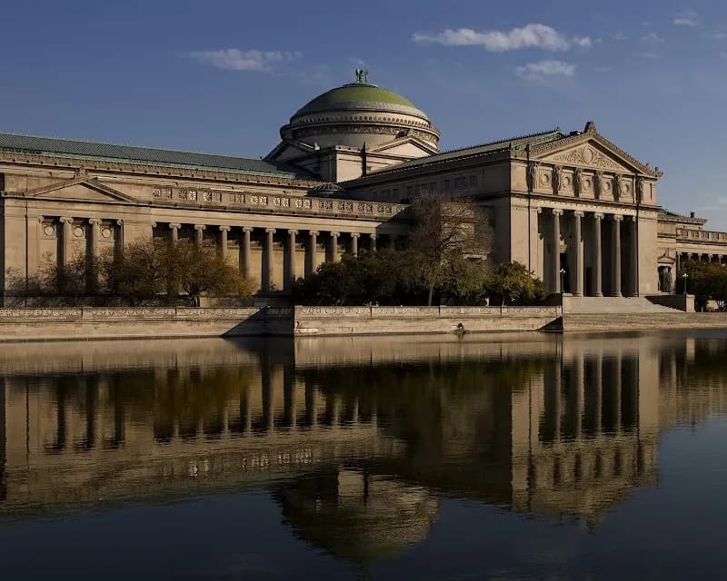 View of Griffin Museum of Science and Industry in Chicago, IL