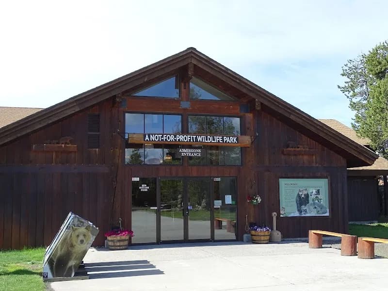 View of Grizzly & Wolf Discovery Center in West Yellowstone, MT
