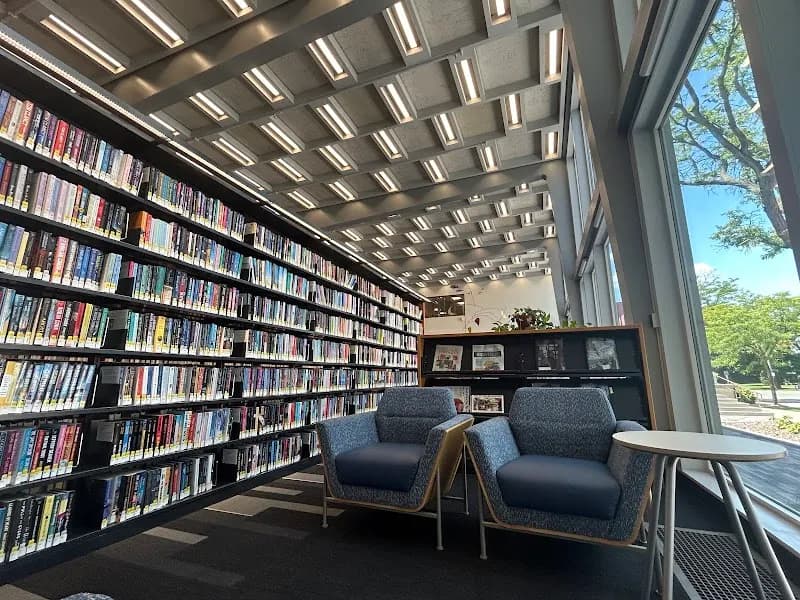 View of Grosse Pointe Public Library in Grosse Pointe, MI