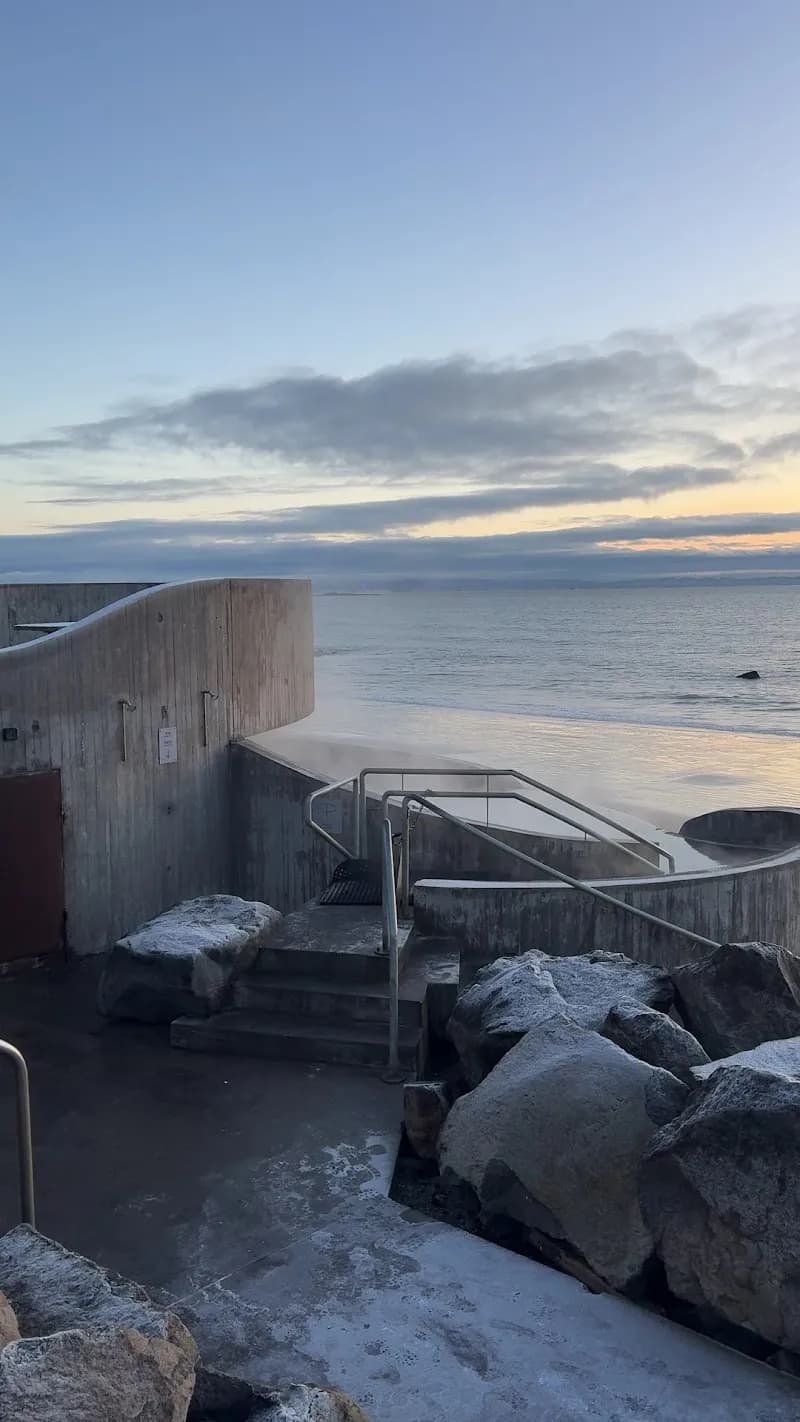 View of Guðlaug Baths in Akranes, CR