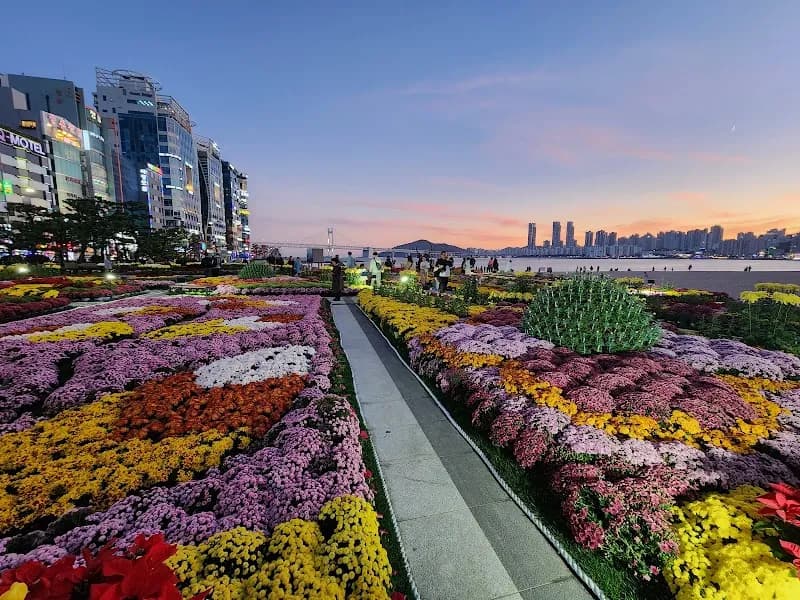 View of Gwangan Beach Park in Gwangalli, Busan