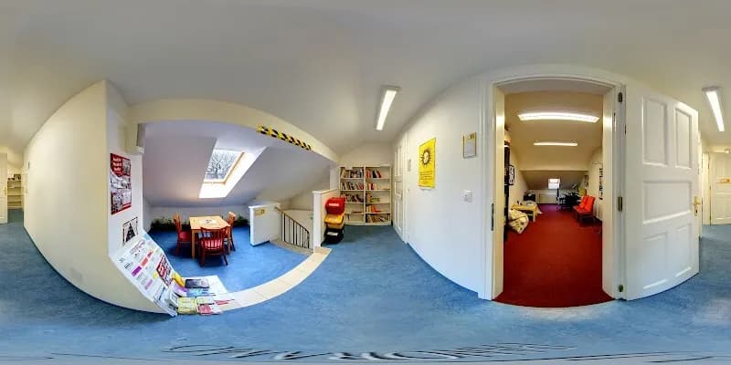 View of Gymnázium J.V. Ponicana in Žižkov, CZ