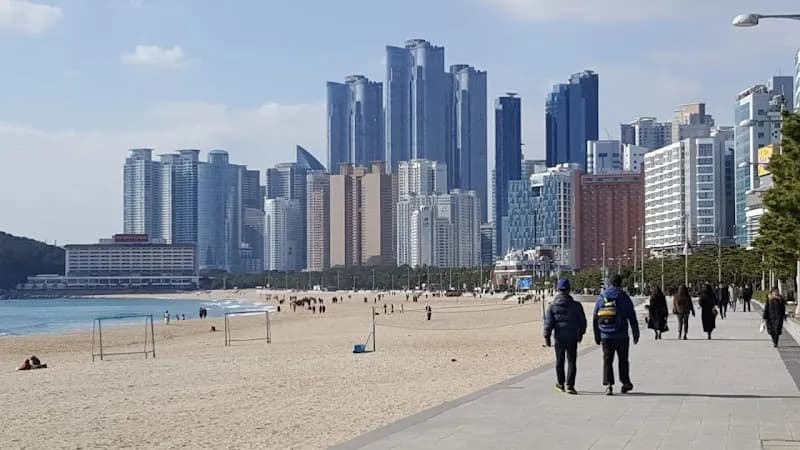 View of Haeundae Beach in Haeundae, Busan