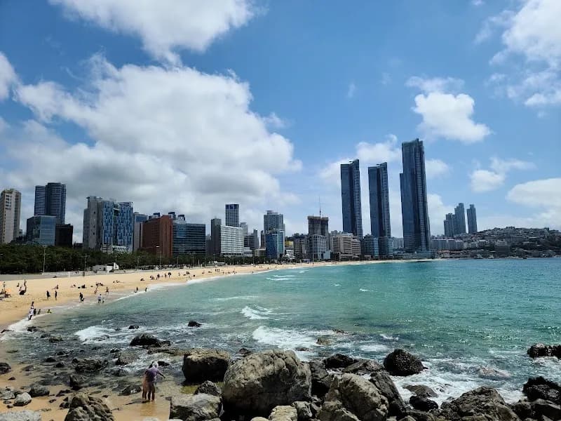 View of Haeundae Beach in Haeundae, Busan