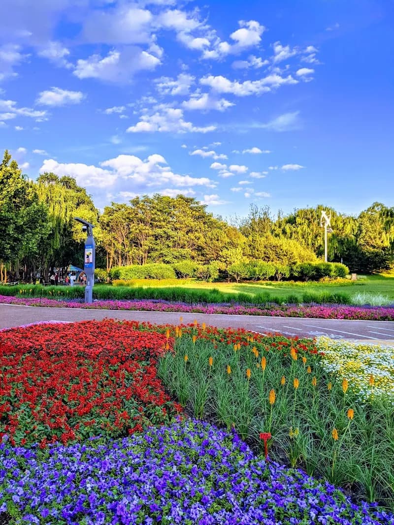 View of Haidian Park in Zhongguancun, Beijing