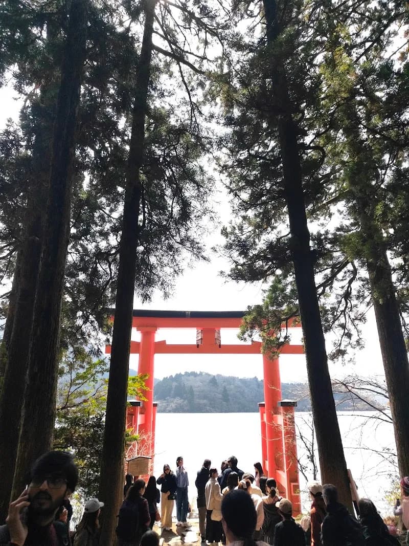 View of Hakone Shrine in Hakone, Kanagawa