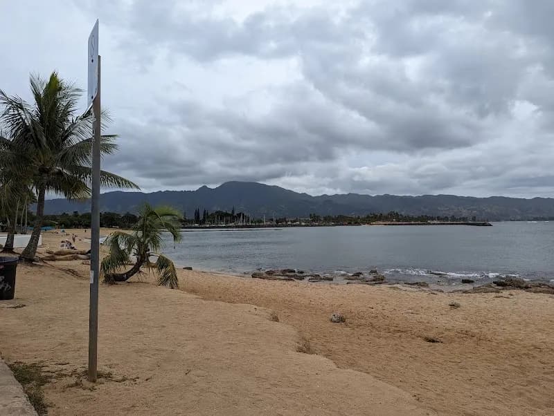 View of Haleʻiwa Beach Park in Haleiwa, HI
