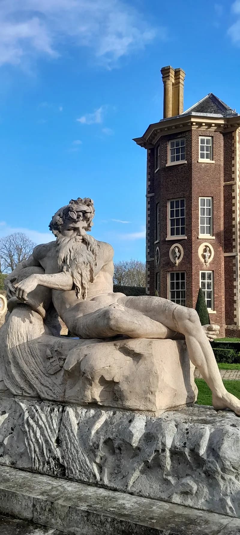 View of Ham House and Garden in Richmond, London