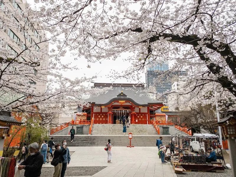 View of Hanazono Shrine in Shinjuku, Tokyo