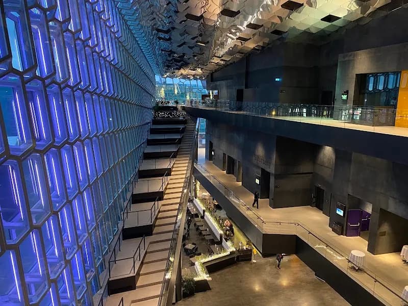 View of Harpa Concert Hall and Conference Centre in Reykjavik, RVK