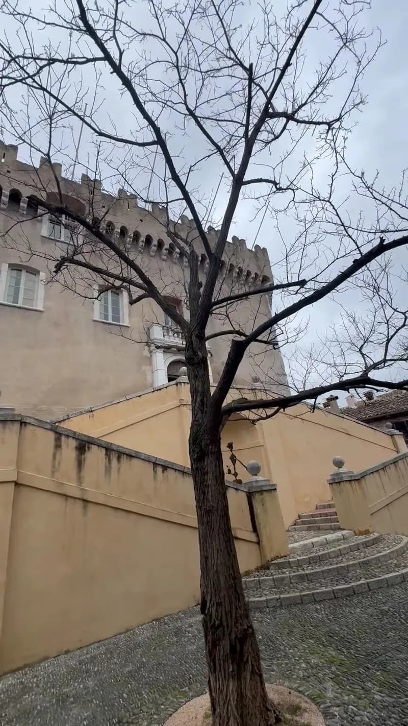 View of Haut de Cagnes place De Gaulle in Cagnes-sur-Mer, PACA