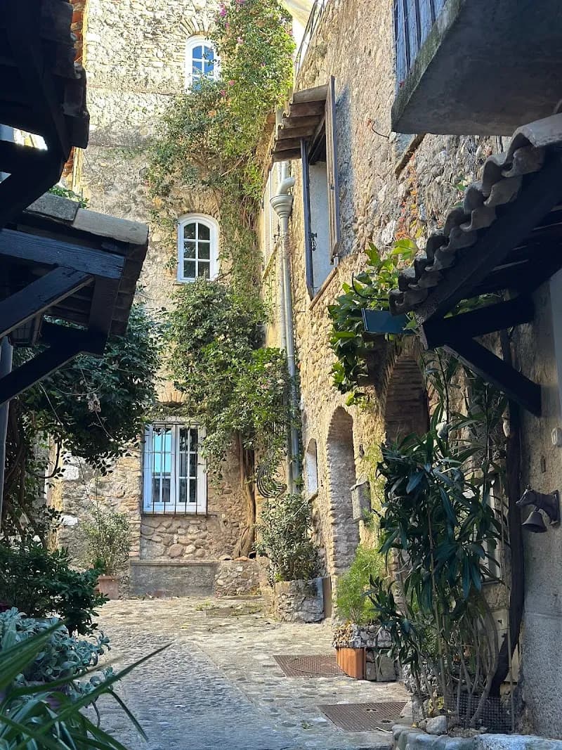 View of Haut de Cagnes place De Gaulle in Cagnes-sur-Mer, PACA