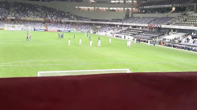 View of Hazza bin Zayed Stadium in Al Ain, Abu Dhabi