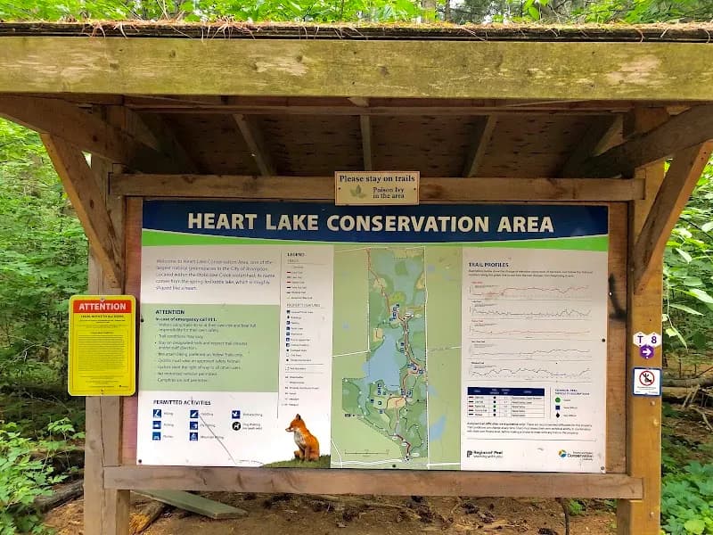 View of Heart Lake Conservation Park in Brampton, ON