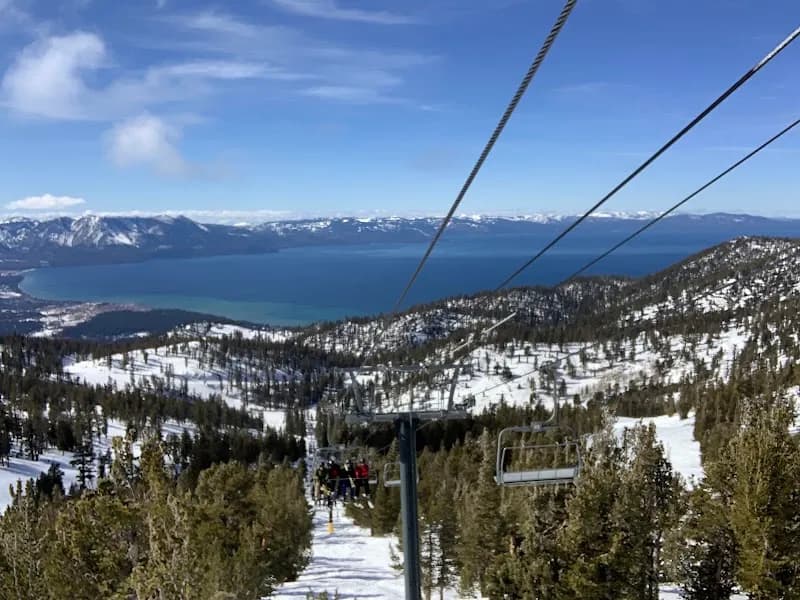 View of Heavenly Mountain Resort in Lake Tahoe, CA