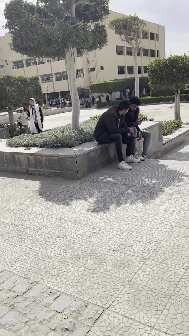 View of Helwan University central library in Helwan, Cairo