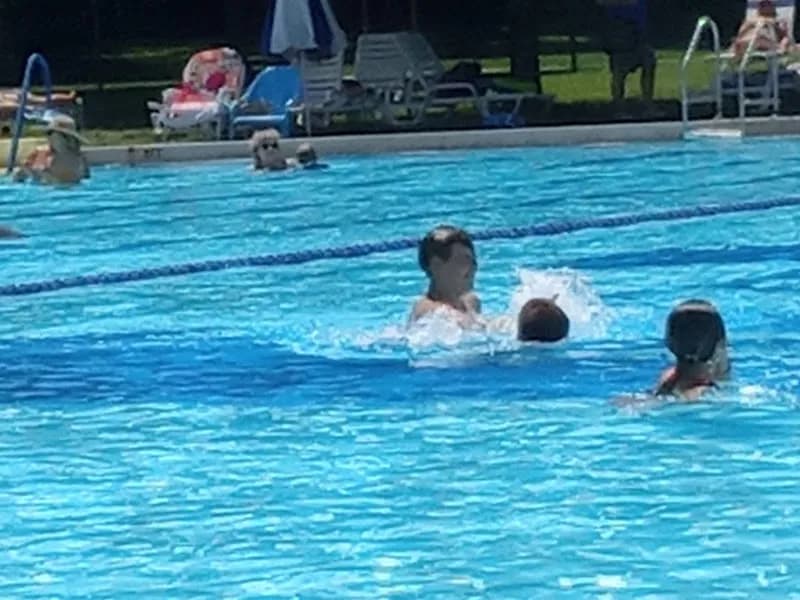 View of Heman Park Swimming Pool in University City, MO