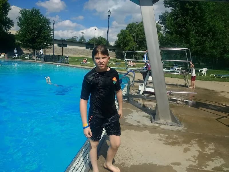 View of Heman Park Swimming Pool in University City, MO
