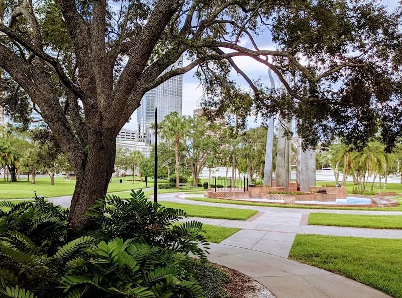 View of Henry B. Plant Park in South Tampa, FL