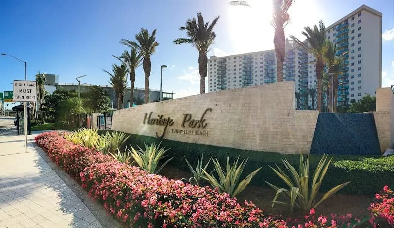 View of Heritage Park in Sunny Isles Beach, FL