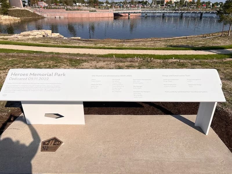 View of Heroes Memorial Park in Kyle, TX